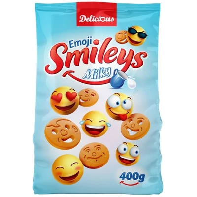 Delicious 400G Smileys Milky