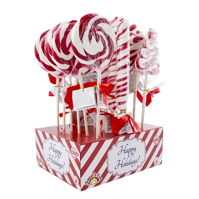 Sweet'N Fun 80G Happy Holidays Hard Candy Lollipop