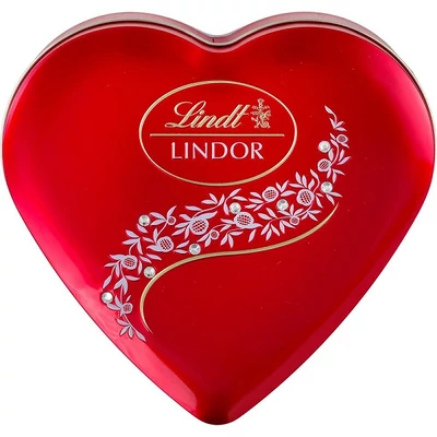 Lindt Lindor 212G Szív Piros Fémdoboz  LNPR1718