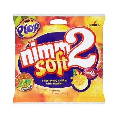 nimm2 Soft gyümölcsös töltött olvadó cukorka gyümölcslével és vitaminokkal 90 g