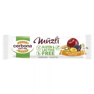 Cerbona Szelet Gluténmentes Magvas-Gyümölcs 35G