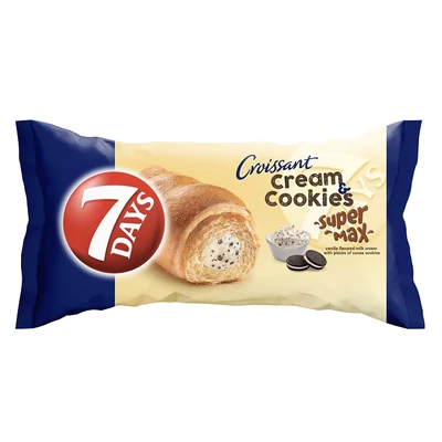7 Days Croissant 110G Max Vaníliakrém Keksszel