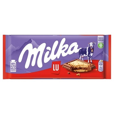Milka LU alpesi tejcsokoládé ropogós kesszel 87G