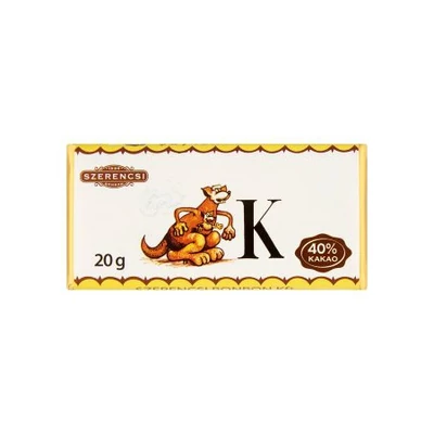 Szerencsi Tejcsokoládé Állat Abc 20G