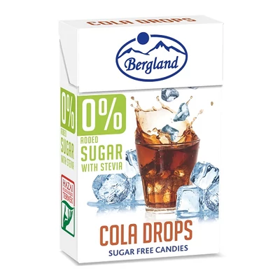Bergland Drops 40G 0% Cukor Cola