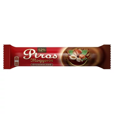 Piros Mogyorós 40G Étcsokoládé
