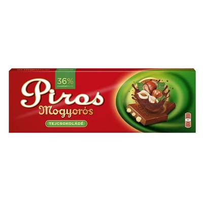 Piros Mogyorós 250G Tejcsokoládé
