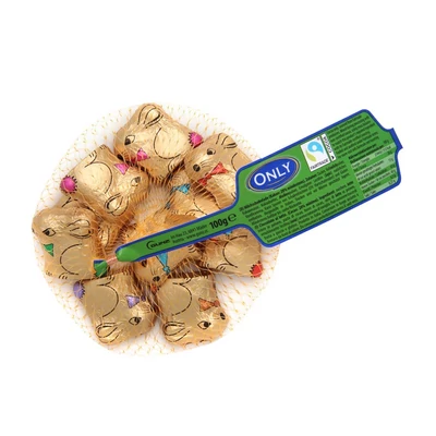 Only 100G Hálós Nyúl Tejcsokoládé Gold /93387/