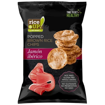 Rice Up 60G Brown Rice Chips Jamón Ibérico