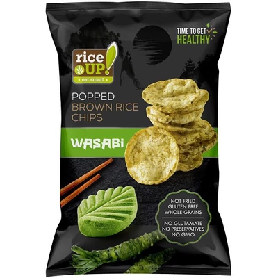 Rice Up 60G Brown Rice Chips Wasabi