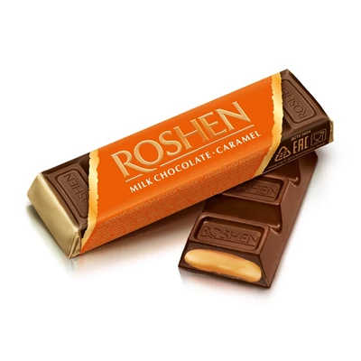 Roshen Karamellás Tejcsokoládé Szelet 40G