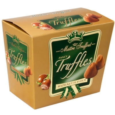 Maitre T. Truffles Hazelnut mogyoró ízesítésű trüffel 200G
