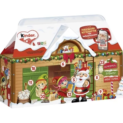 Kinder Mix 234G Adventi Kalendárium 3D Ház