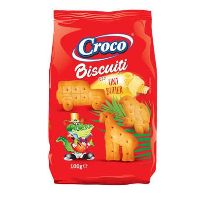 Croco Crackers 100G Mesefigurás Vajas Keksz