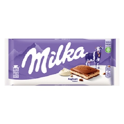 Milka  Joghurtos töltelékkel töltött alpesi tejcsokoládé 100G