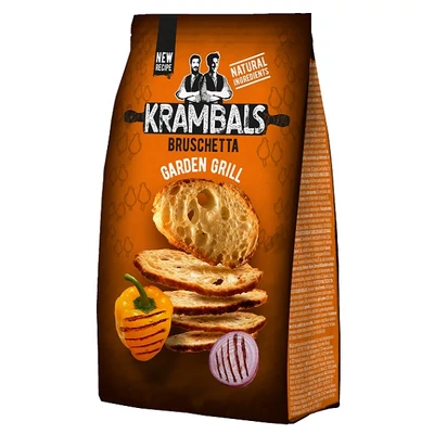 Krambals 70-84G Bruschetta Garden Grill - Grillezett Zöldség Ízű Pirított Kenyérszelet 