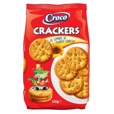 Croco Crackers 150G Napraforgómagos