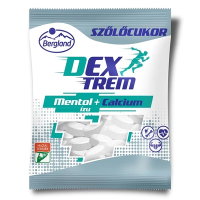 Bergland mentol ízű szőlőcukor Kálciummal 70G