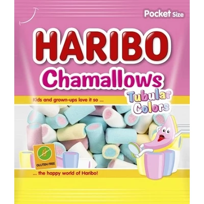 Haribo 90G Chamallows Tubular Colors