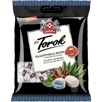 Dr. Torok Keménycukor 75G Eukaliptusz-Mentol Candybon