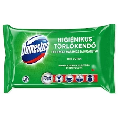Domestos 60Lap. Nedves Törlőkendő Mint&Citrus