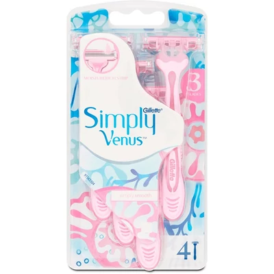 Gillette Női Borotva Simply Venus3 4 db-os Eldobható