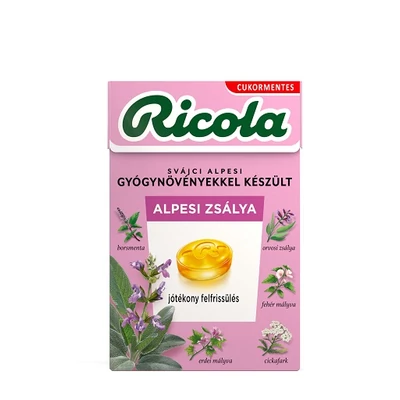 Ricola 40G Alpesi Zsálya