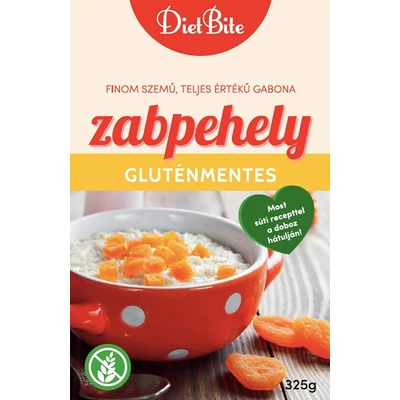 Diet Bite 325G Zabpehely Gluténmentes Hozzáadott Cukor Nélkül 