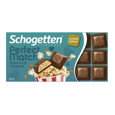 Schogetten Perfect Match 100G Popcorn&Caramel