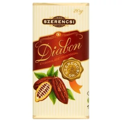 Szerencsi Diabon Étcsokoládé 20G