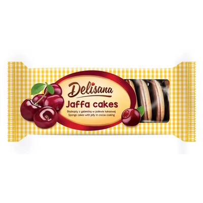 Delisana 135G Étcsokis Piskótakorong Meggyes