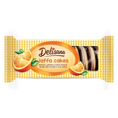 Delisana 135G Étcsokis Piskótakorong Narancs