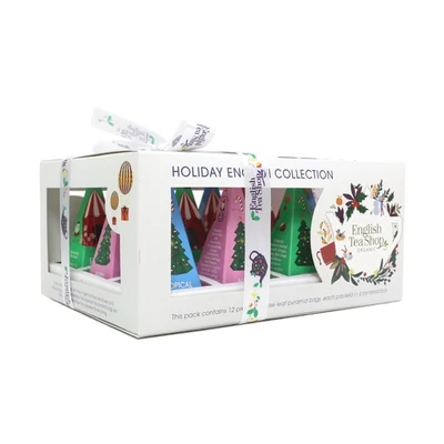ETS 12 Karácsonyi Fehér "British Toys" Selyempiramis Bio Tea Válogatás /60802/