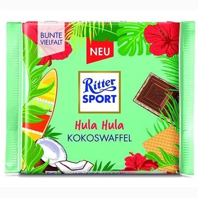 Ritter Sport 100G Hula Hula KokosWaffel