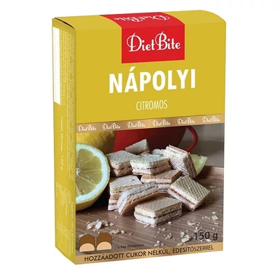 Diet Bite 150G Nápolyi Citromos Hozzáadott Cukor Nélkül 