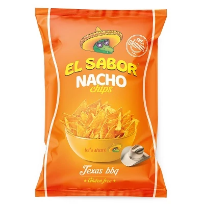 El Sabor 100G Nacho Chips Texas BBQ /736/