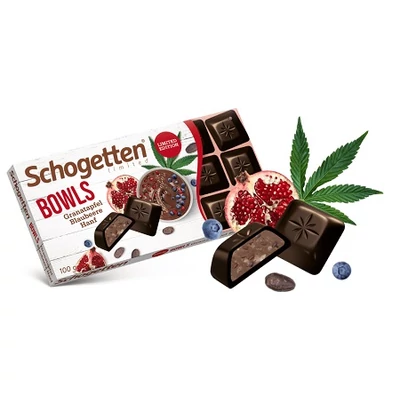 Schogetten 100G Bowls Étcsokoládé Áfonyával&Gránátalmával