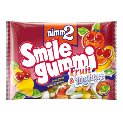 nimm2 Smilegummi Softies gyümölcs-joghurt ízű gumicukorka 90 g