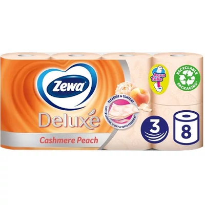 Zewa Deluxe Wc-Papír 8Tek. Cashmere Peach