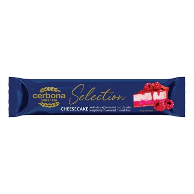Cerbona Müzliszelet 22G Málna Sajttorta