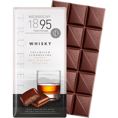 Weinrichs 1895 Chocolate 100G Whisky Trüffelkrémmel Töltött Tábla