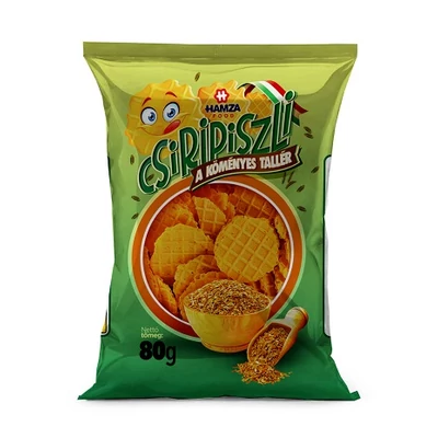 Csiripiszli Sajtos Tallér Köményes 80G