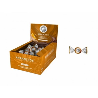 Narancscsók 25G Marcipán Ízű Kandírozott Narancs Ét