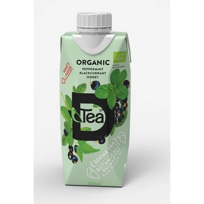 D'Tea 330ML Organikus Borsmenta Tea Feketeribizli Lével 