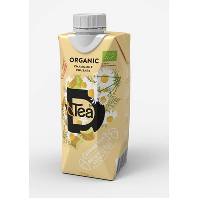 D'Tea 330ML Organikus Kamilla Tea Rebarbara Lével 