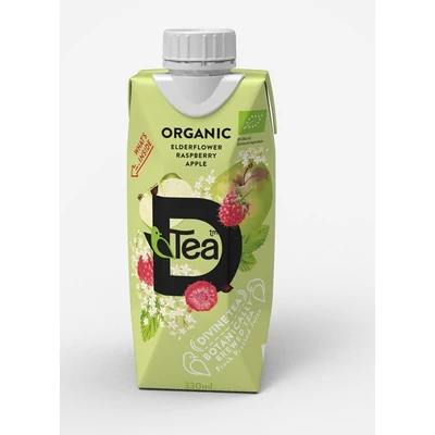 D'Tea 330ML Organikus Bodzavirág Tea Alma&Málnalével 