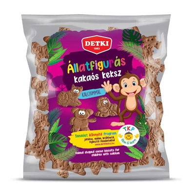 Detki 160G Állatfigurás Kakaós Háztartási keksz