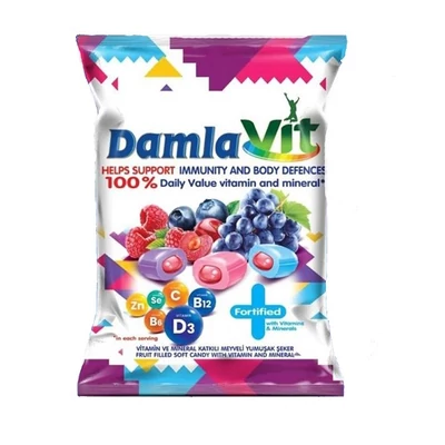 DamlaVit 80G Vitaminos Gyümölcsös Cukor 