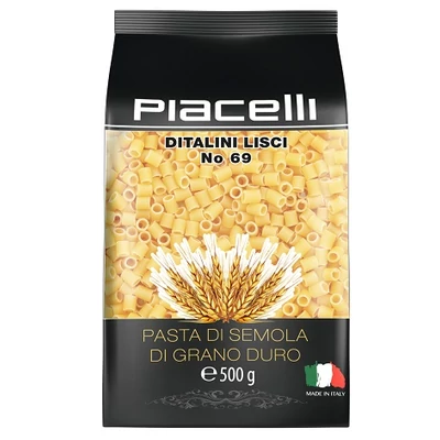 Piacelli 500G Ditalini Lisci No 69 Pasta /87098/