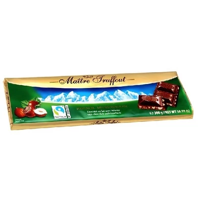 Maitre T. Táblás Tej-Mogyorós Csokoládé 300G